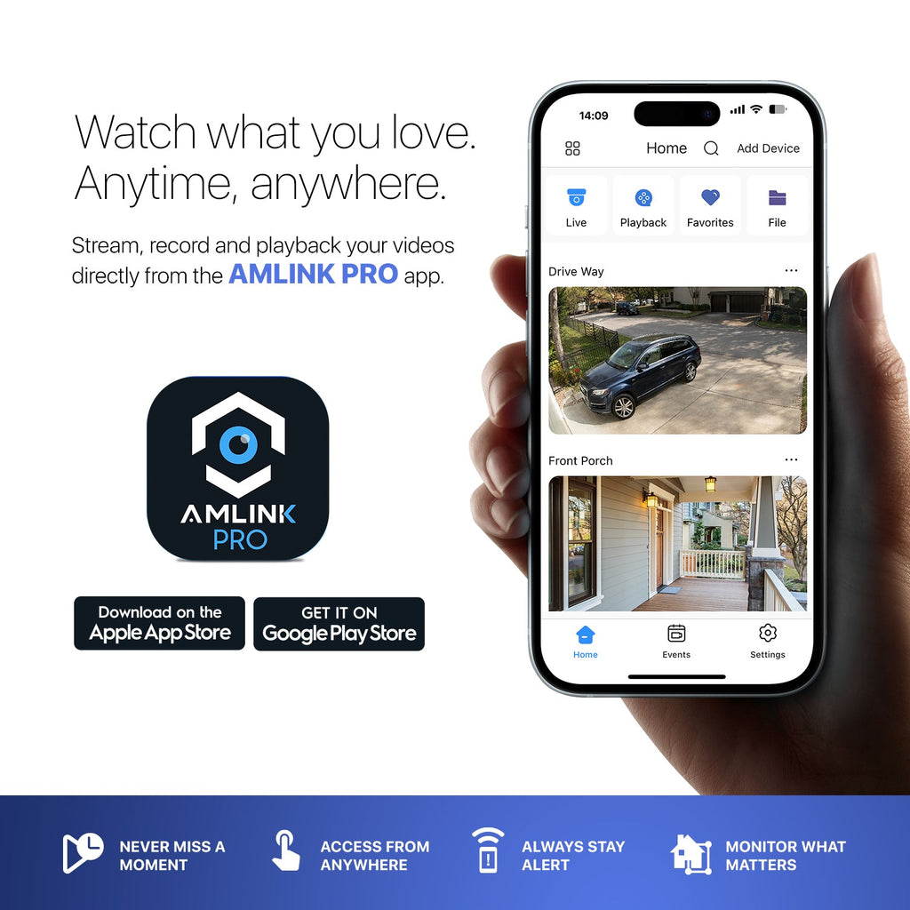 AMLINK 4K/8MP Security AI IP PoE Camera, Night Color 100ft, Human/Vehicle Detection, NDAA Compliant, Indoor Outdoor Surveillance Turret, 2-Way Audio, Support 256GB MicroSD, Deterrent, AL8M-T8198EW